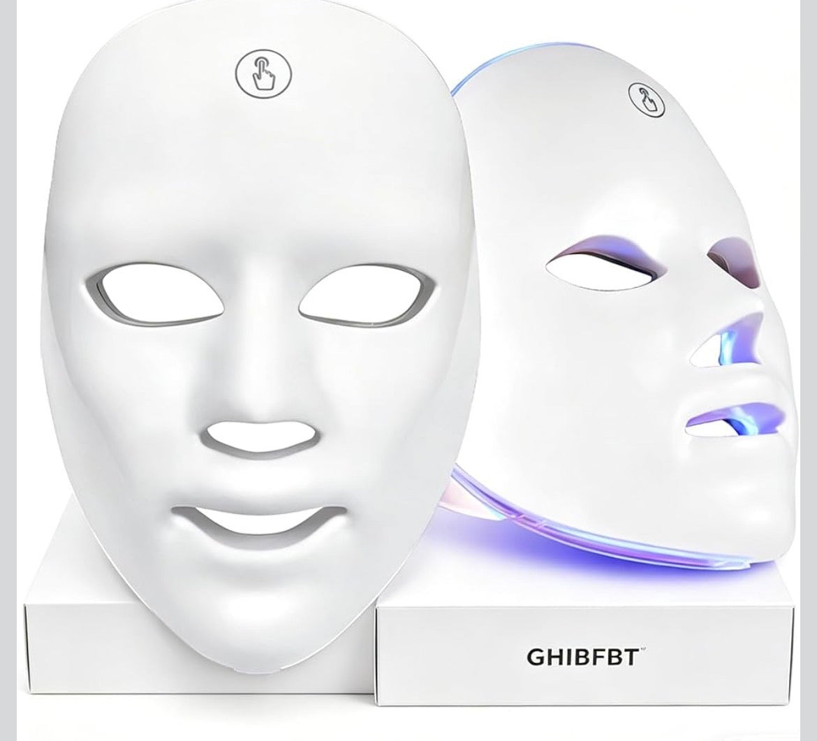 7-Farben LED Gesichtmaske mit hals- anti-aging-& Hautverjüngen